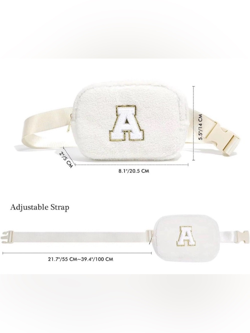 Sherpa Initial “L” Belt Bag Fanny Pack / crossbody NWT - Picture 12 of 13